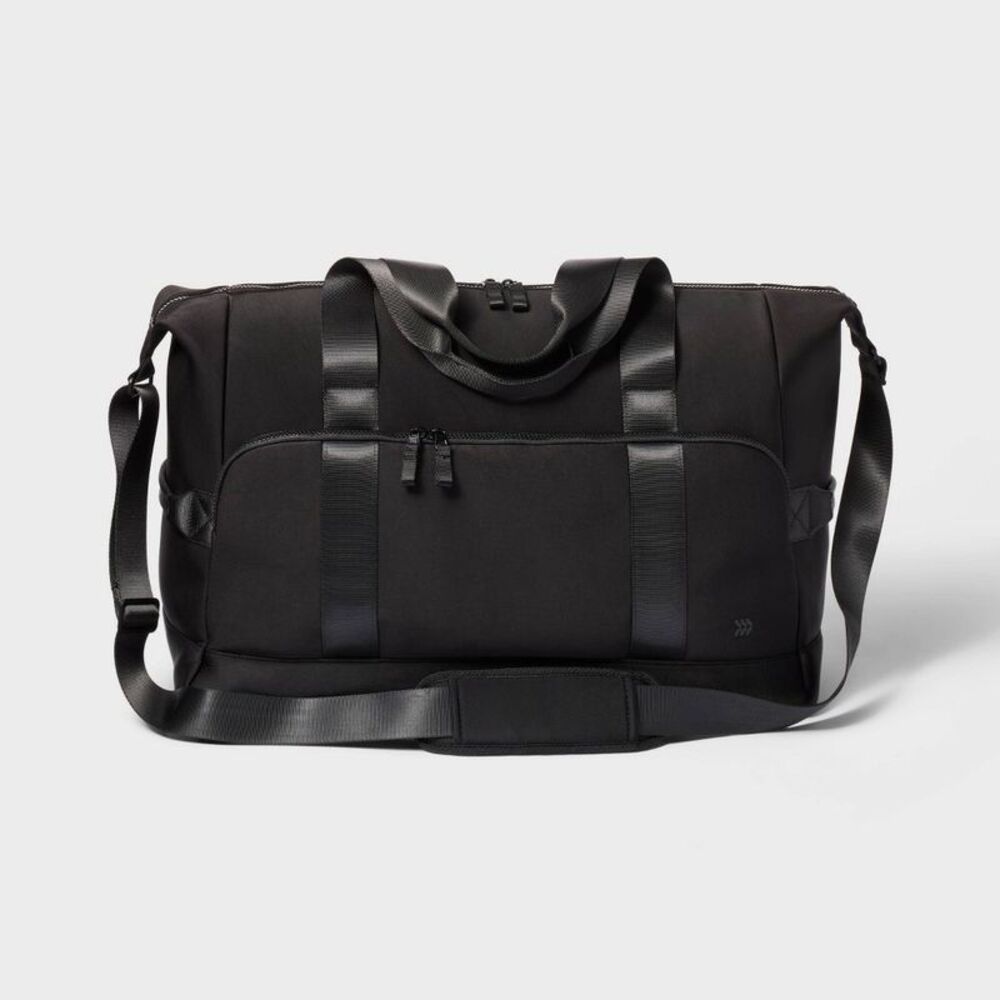 Faux Neoprene Weekender Bag - All In Motion Black